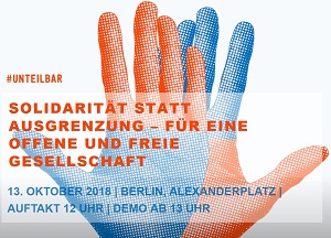 Aufruf zur Demo am 13.10.2018 in Berlin